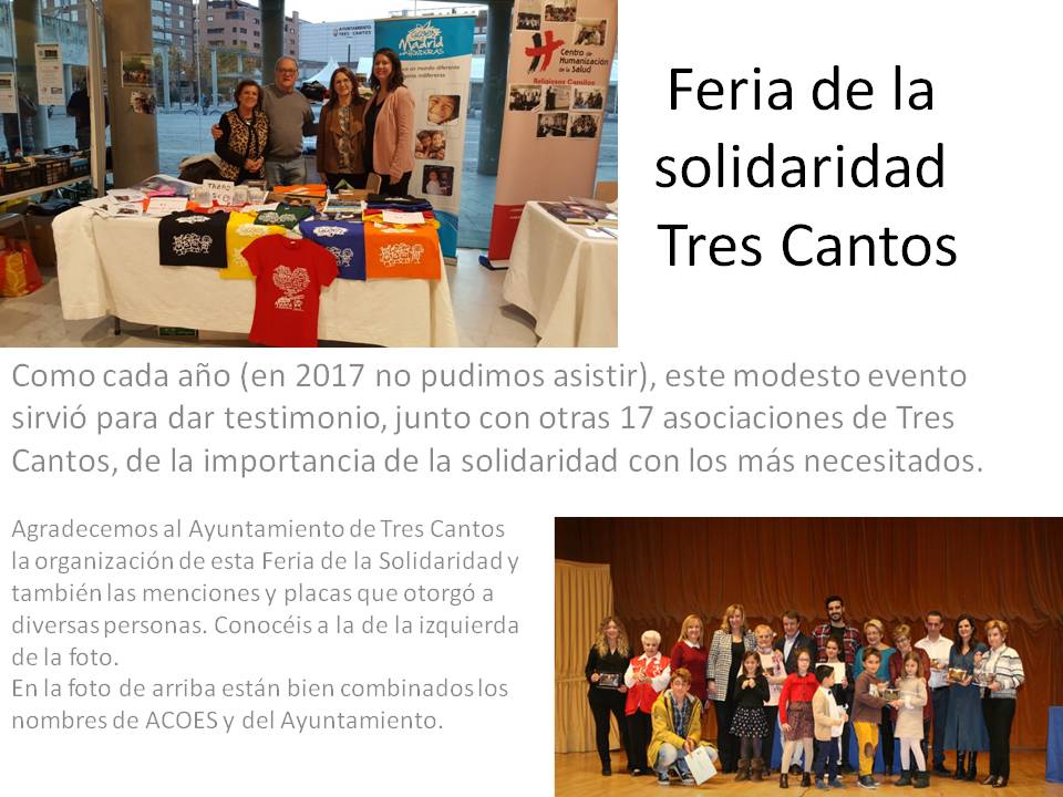 Feria de Solidaridad de Tres Cantos, 2018